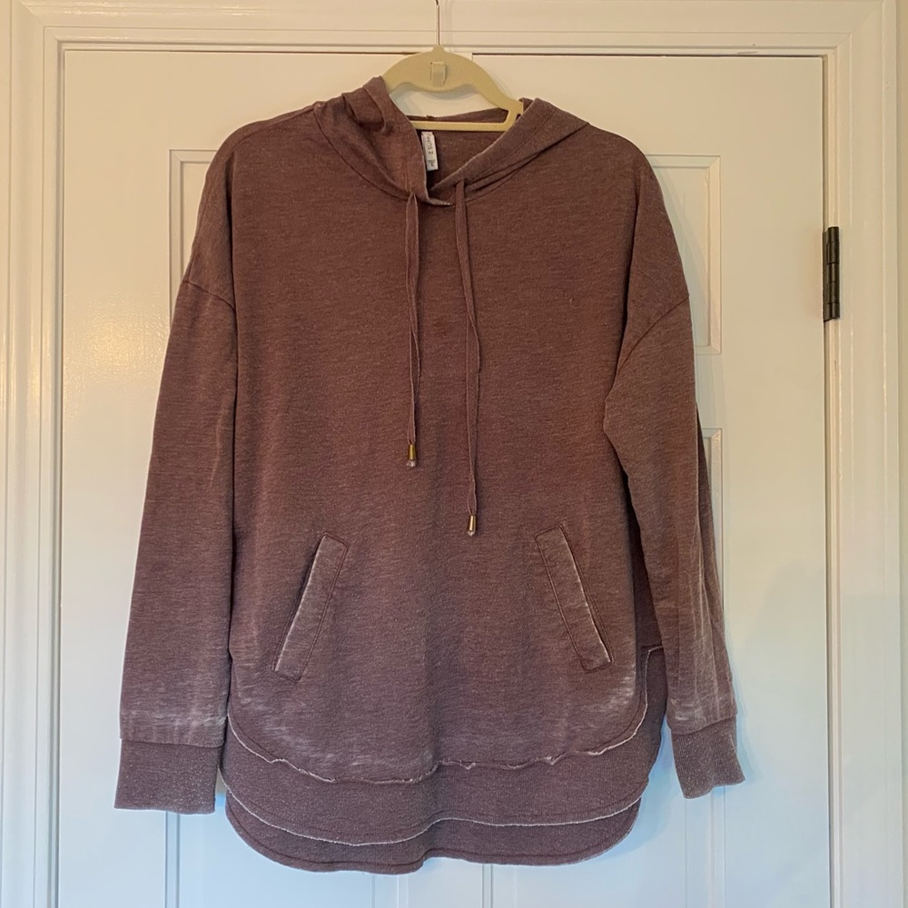 Z Supply Women’s Distressed Purple Sweatshirt